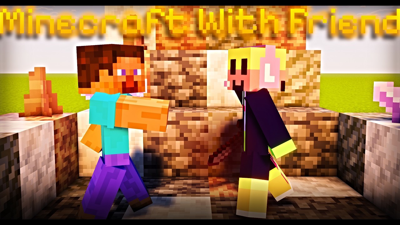 Playing Minecraft With My FRIEND - YouTube