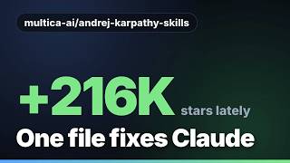 One CLAUDE.md File Fixes Claude Code's Worst Habits: andrej-karpathy-skills Explained