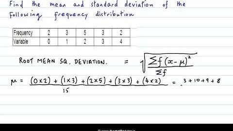Standard Deviation - Frequency Distribution - By Hand - Leaving Cert Project Maths - Std Deviation