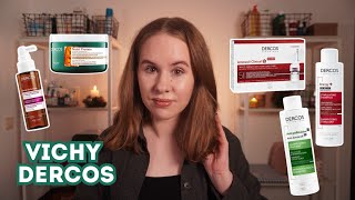 Выпадение волос, перхоть - подробный обзор VICHY DERCOS | Аптечная косметика
