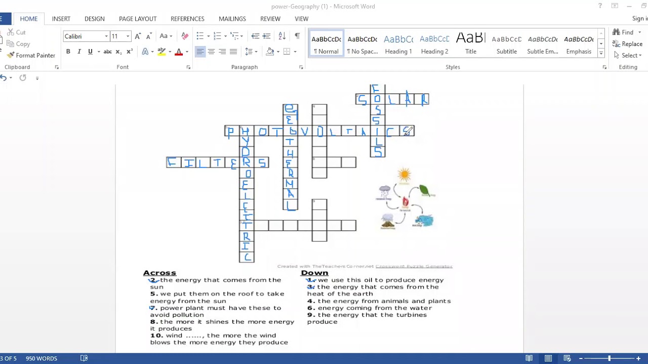 Power worksheet - YouTube