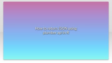 How to return JSON using plumber api in R
