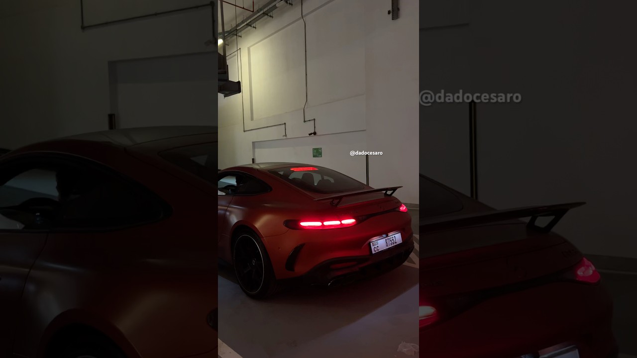 2025 Mercedes-AMG GT63 - V8 Exhaust Sound in Dubai garage