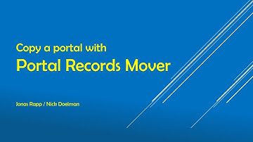 Portal Records Mover with Nick Doelman