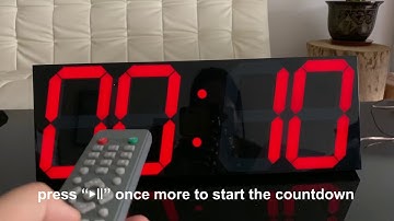 CHKOSDA CH3387 LED WALL CLOCK "How to set countdown"