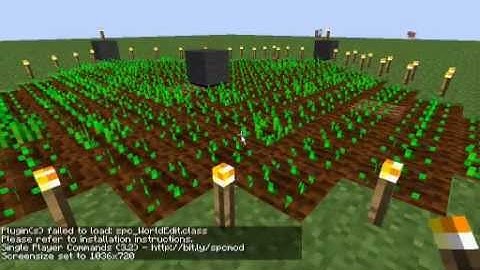 Minecraft Tutorial: Simple semi-automatic wheat farm