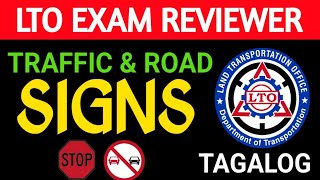 LTO Traffic and Road Signs | LTO EXAM REVIEWER 2023 | Tagalog Version