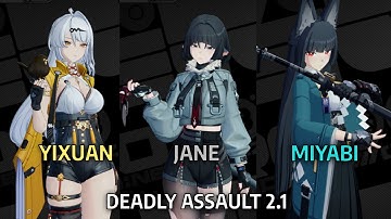 NEW Deadly Assault 2.1 | M0S1 Yixuan x M0S0 Jane x M0S1 Miyabi | Zenless Zone Zero 2.1 