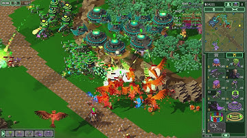 8-Bit Armies-Cranioids+Insane AI VS 6 Hard AI "2v6 SkullDuggery"