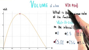 Maximum Volume - College Algebra