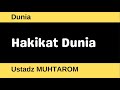 Dunia 01 Hakikat Dunia Dunia 01 Hakikat Dunia