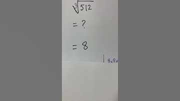 #shorts #maths #cube root 512 = ?