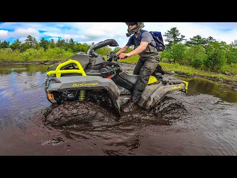 Trail Rip and a Mud Pit (Can-Am Outlander, Renegade)