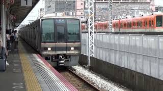 【普通到着＆発車】JR神戸線 207系 普通西明石行き 明石駅