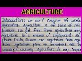 English essay on agriculture  write english essay on agriculture how to write essay on agriculture