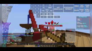 RAVEN BX × MYAU CLIENT | OP Hack Combination | #minecraft #hack #pvp #bedwars   