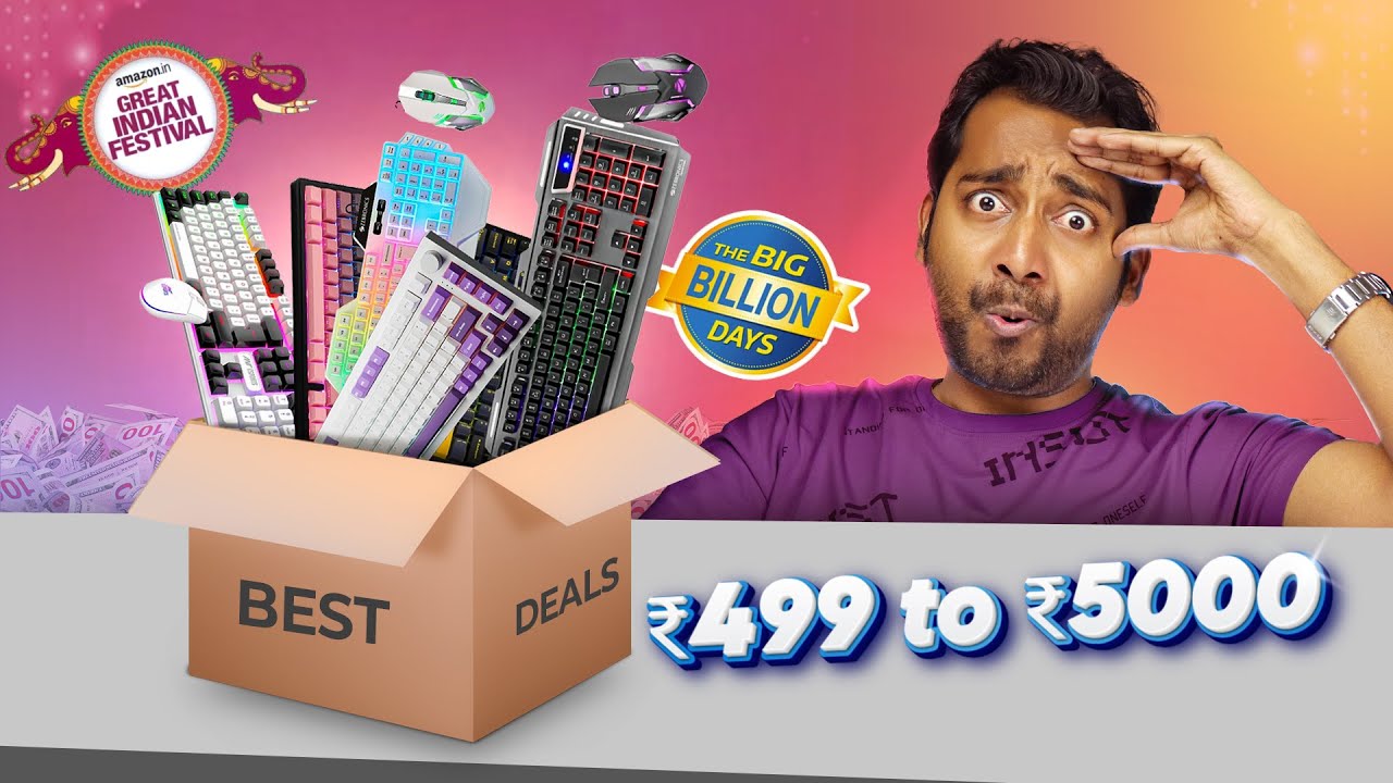 Best Gaming Keyboards Deals ₹499 – ₹5000 🔥 Amazon & Flipkart Sale 2025