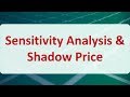 Operations Research 05A: Sensitivity Analysis & Shadow Price