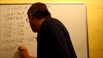 Establish the Identity Using the Double Angle Formula: Ex 6