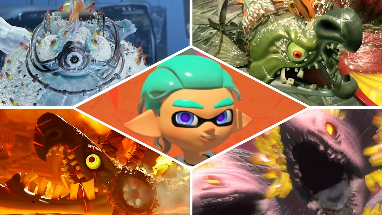 Splatoon Raiders - All Bosses!