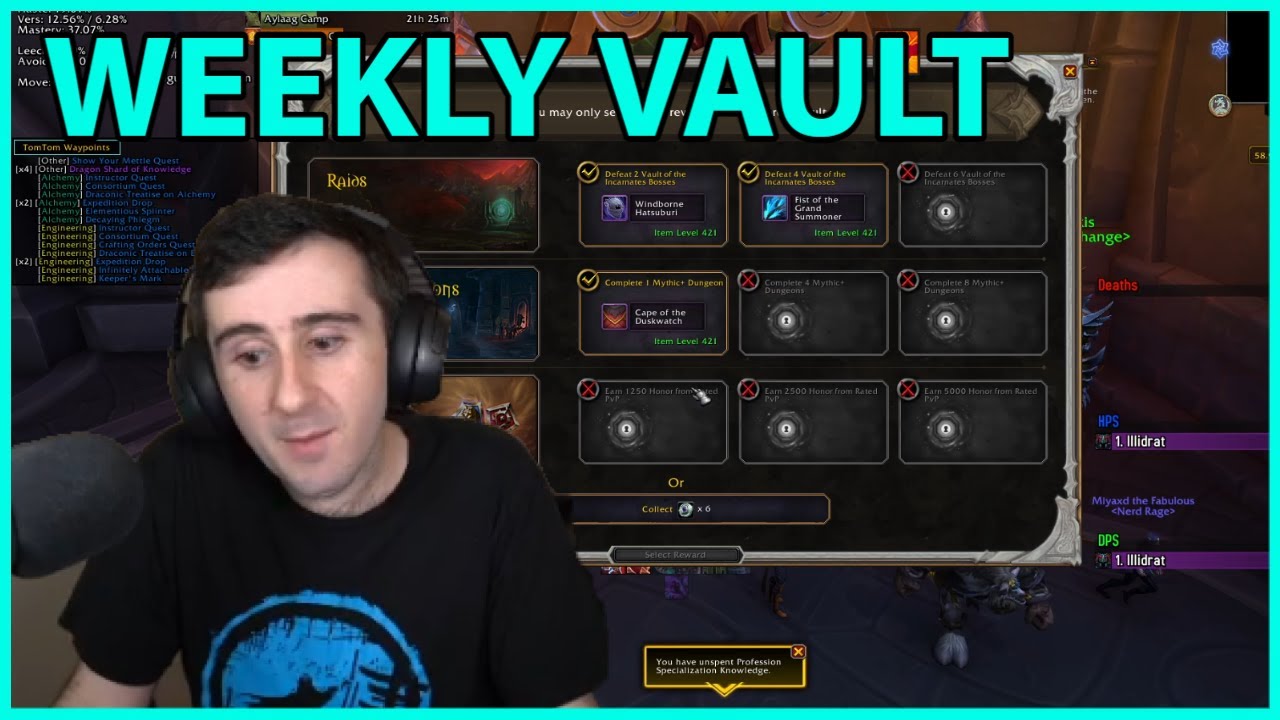 Weekly vault getting ready for 10 1 youtube