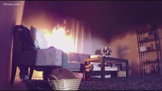 Arizona firefighters cooking up some fire safety tips