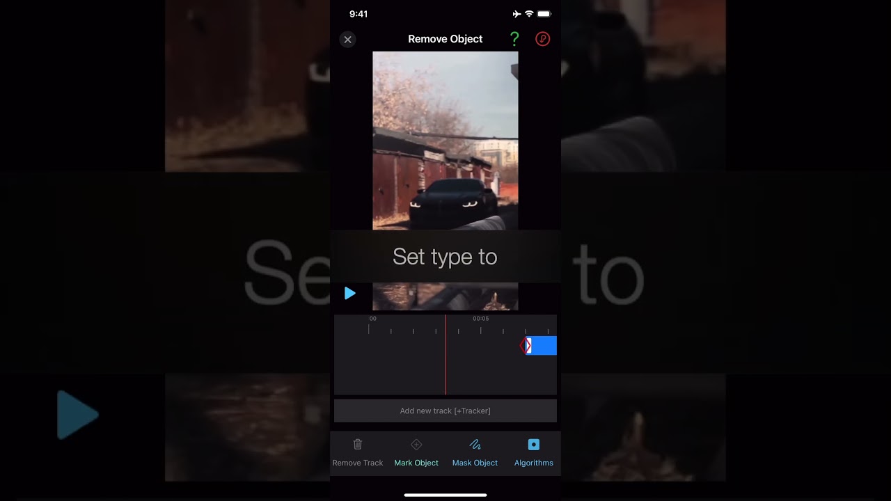 how to blur number plate in video iPhone app 