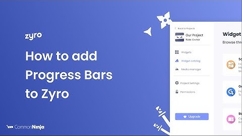 How to add Progress Bars to Zyro