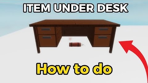 How To Make The Item Under Desk Event In Piggy Build Mode! | Tips And Tricks