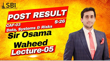 CAF-03 DSR POST BY SIR OSAMA WAHEED (LECTURE 5)(7 NOV)