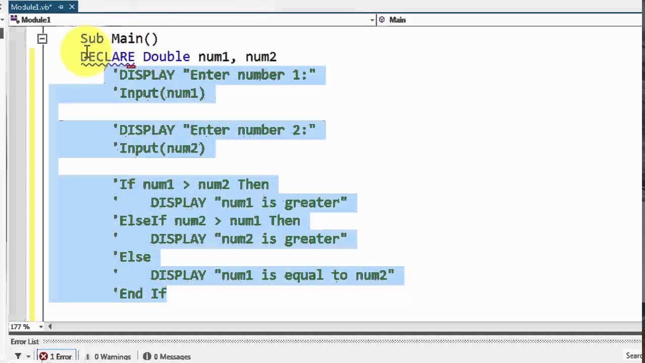 How to write an excel program