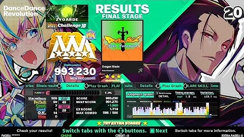 【DDR WORLD】ZODIARK - Dragon Blade [CSP Lv.18] - FlareEX pass