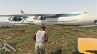 Funny Glitch with Cargo Plane | GTA V Story Mode