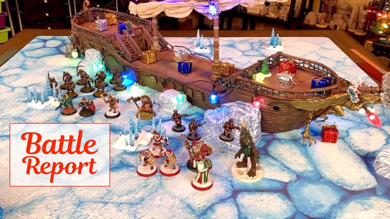 Age of Fantasy Skirmish, Santa vs Krampus Battle Report, One Page Rules