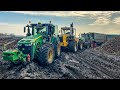 A NAGY ELAKADÁS - John Deere 6195R STUCK in MUD! JD 8245R + Rába | Extreme Sugarbeet Transport