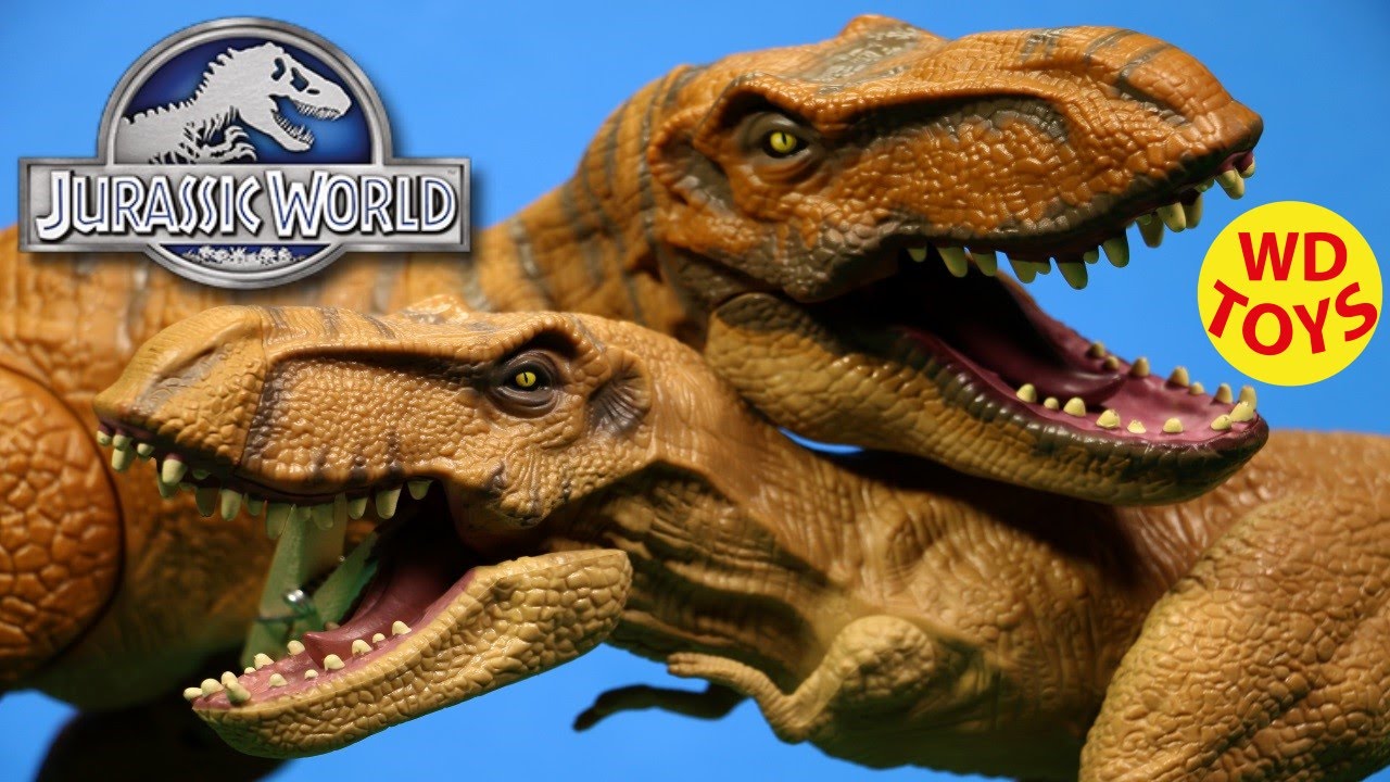 jurassic world stomp and strike tyrannosaurus rex figure