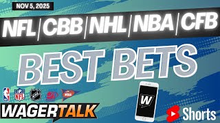 Full Board Breakdown 🔥 Best Bets for EVERY Major Game Today! | NBA, NHL, CBB, CFB & NFL Bets 11/5