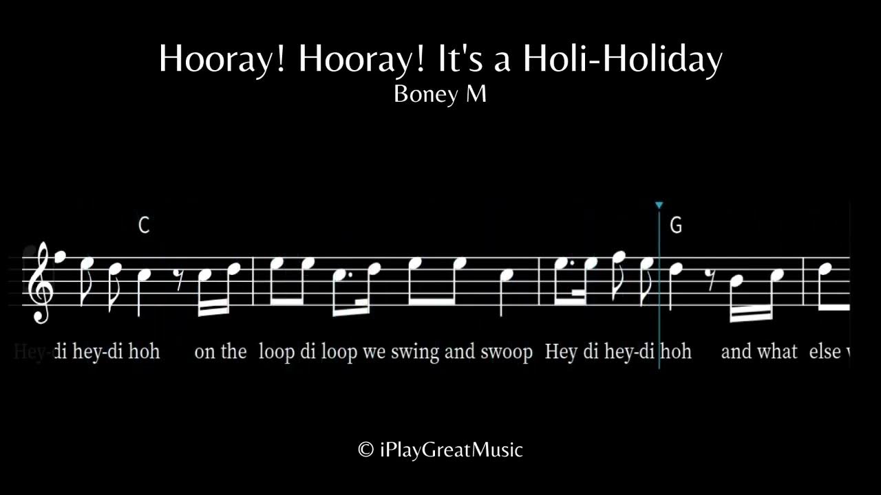 holi holiday boney m lyrics