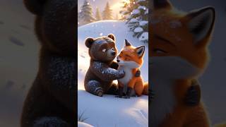 Lost In Snow Found A Friend cartoon hindi moralstories animals cute kiddarooz