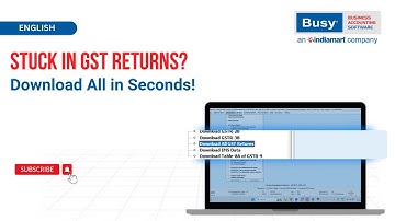 Download All GST Returns in ONE Click! ⚡ BUSY Tips for Fast Reconciliation (English)