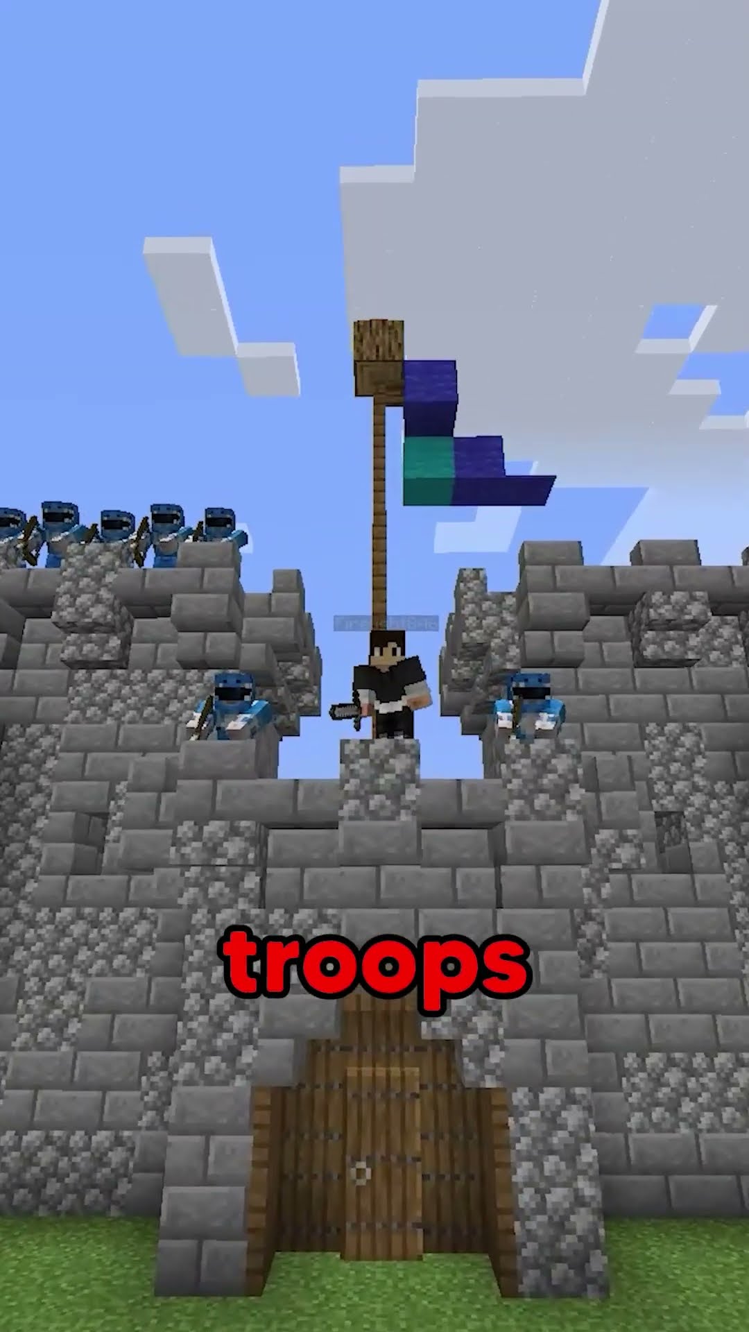 Minecraft, But it's Red vs Blue…