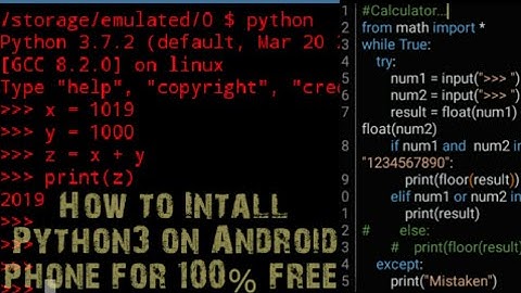 Downloading and installing Python3 on your  Android mobile phone for 100% free