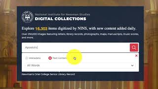 How to Search NINS Digital Collections