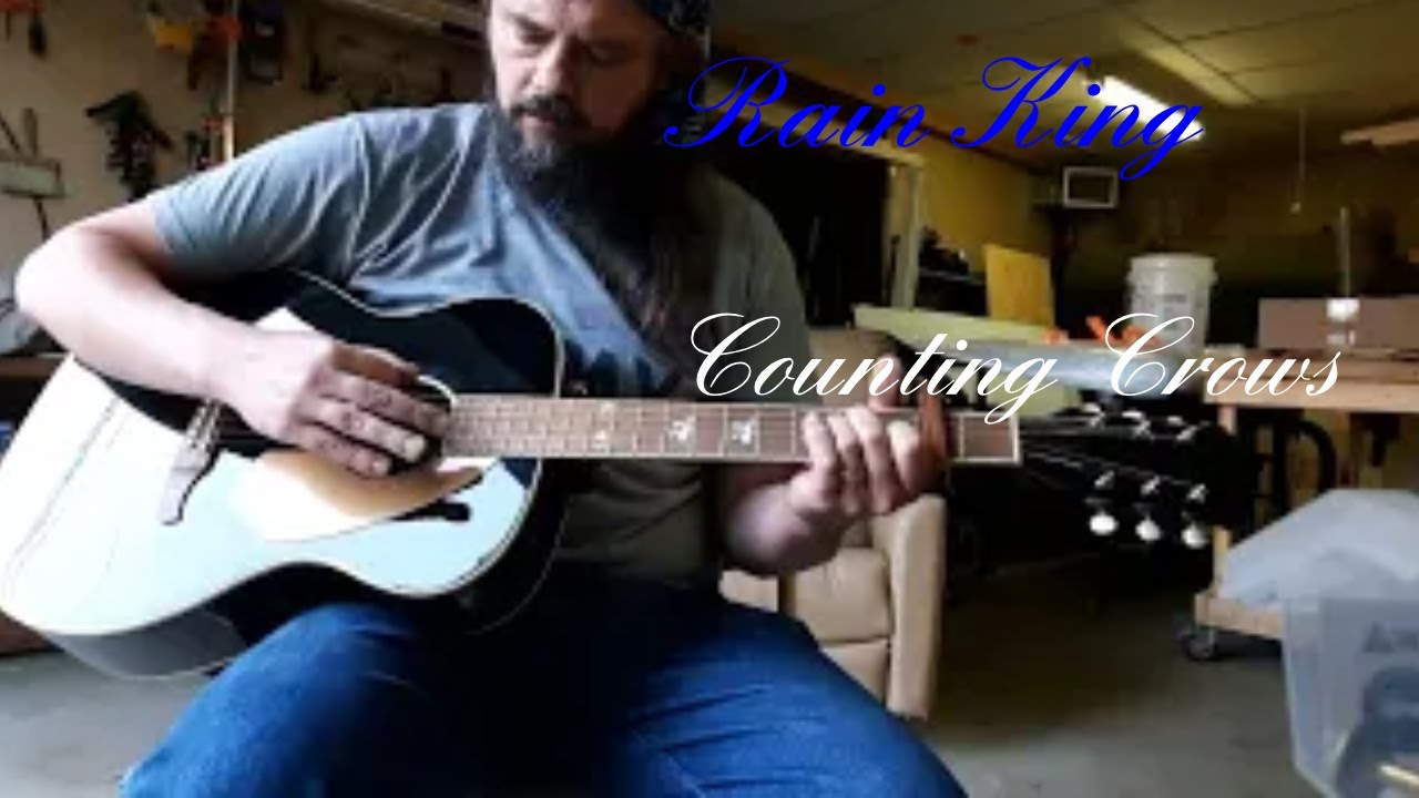 How to play RAIN KING by the Counting Crows easy acoustic guitar - YouTube
