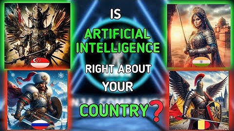 Asking AI to create images of a warrior for each country part-1