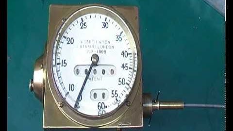 Very early Smiths Speedometer 1 of 3 videos showing operation and disassembly.