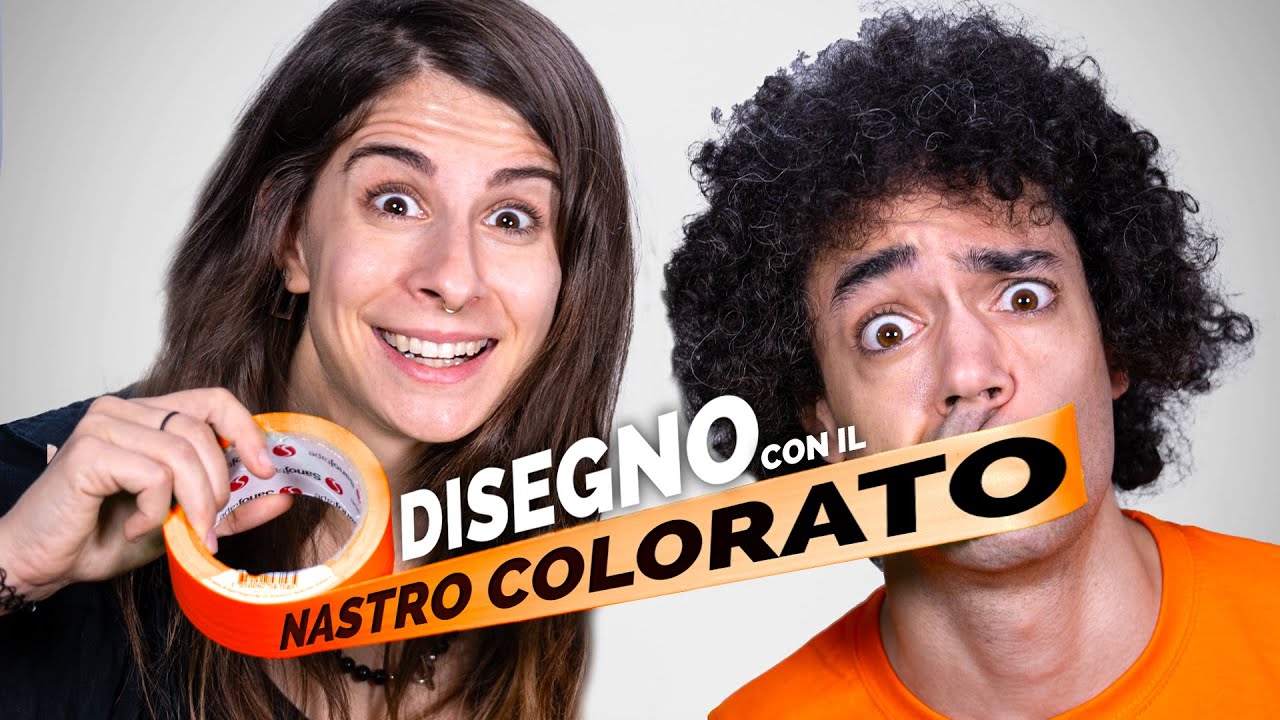 Puoi DISEGNARLO con... Il NASTRO COLORATO? 🐸