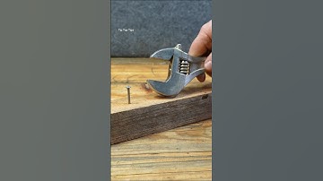 New smart tips and hacks with a nail and an adjustable wrench #shorts #diy #tips #tools