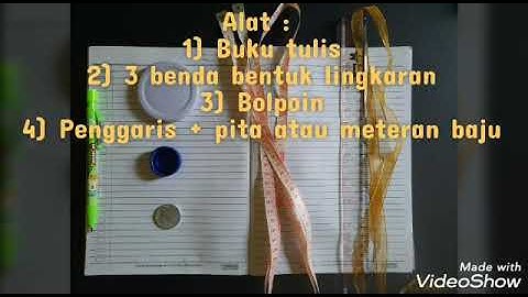 Percobaan Keliling Lingkaran - Mencari Nilai Pi - Perimeter or Circumference of Circle -Mathematics