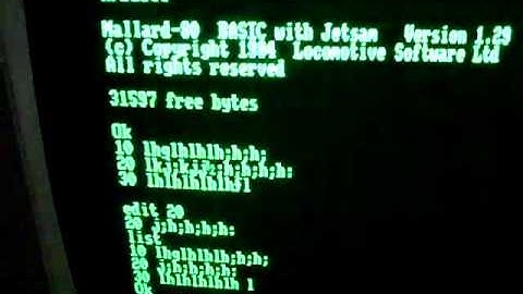 Amstrad PCW Tutorial #2 - How to use Mallard Basic & Duck Shoot Gameplay